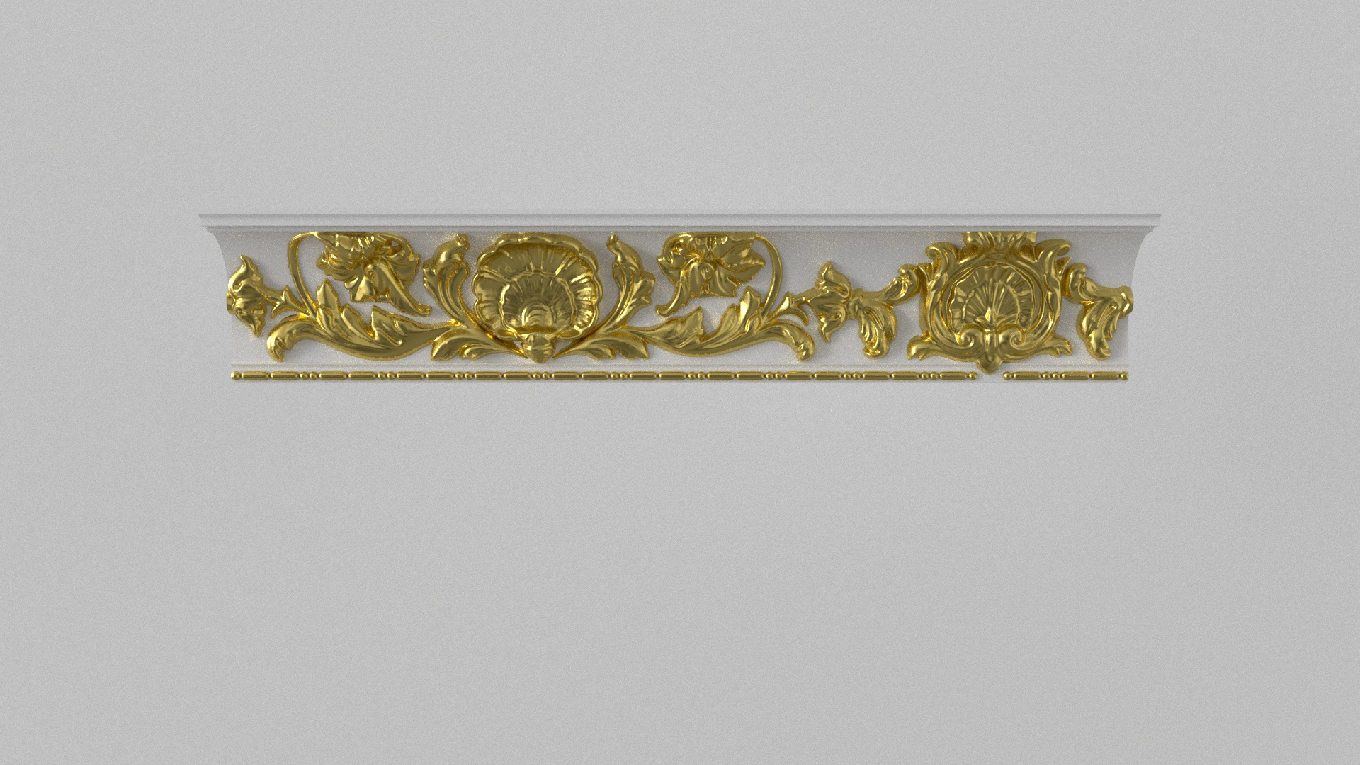 Patterned Cornice Gypsum Plaster-119 model - TurboSquid 1976383