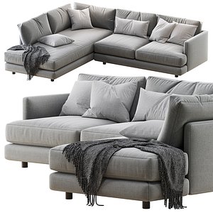 haven 2-piece terminal chaise 3D model