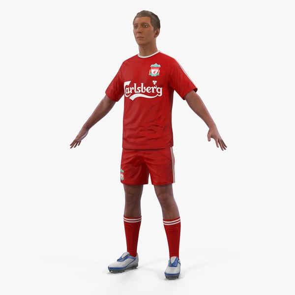 3D model soccer football player liverpool