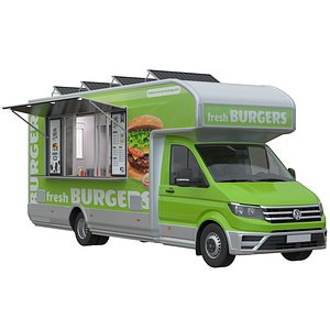 3D Food Truck VW Crafter 2 MAXI