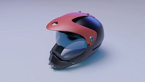 3D race helmet model