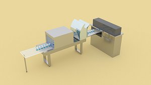 Isometric Liquid Filling and Cap Sealing Machine - Dairy Ayran Packing Isometric model