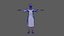 Female Patient with White Gown