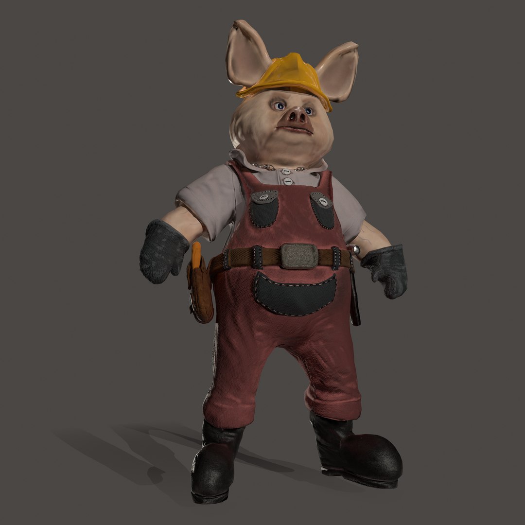 Piggy Builder 3D - TurboSquid 1649450