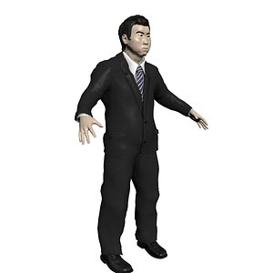 Old Asian Man Rigged