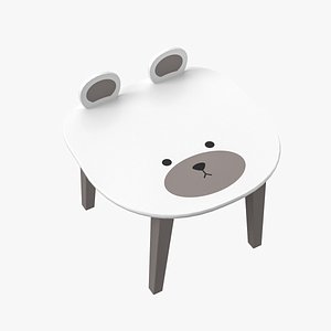Chair 02 For Kids Low Poly 3D Model