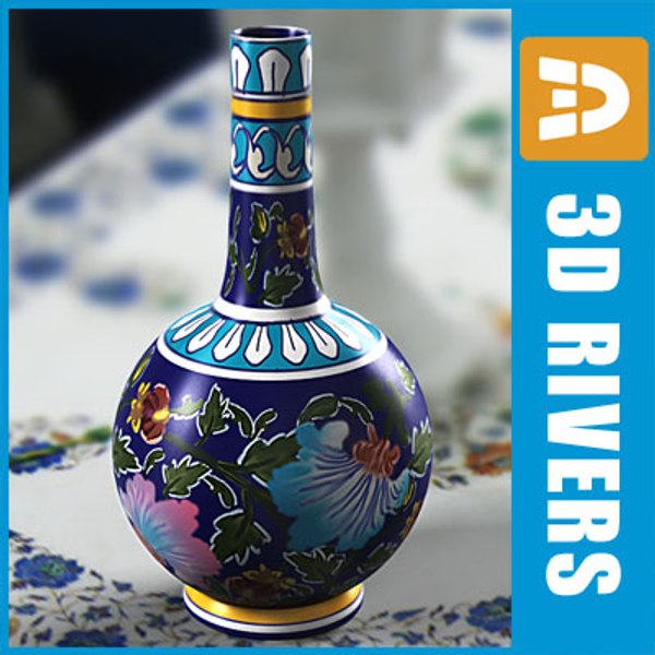 3D модель Индийская ваза 02 от 3DRivers - TurboSquid 520289