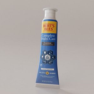 3D Burts Bees Toothpaste
