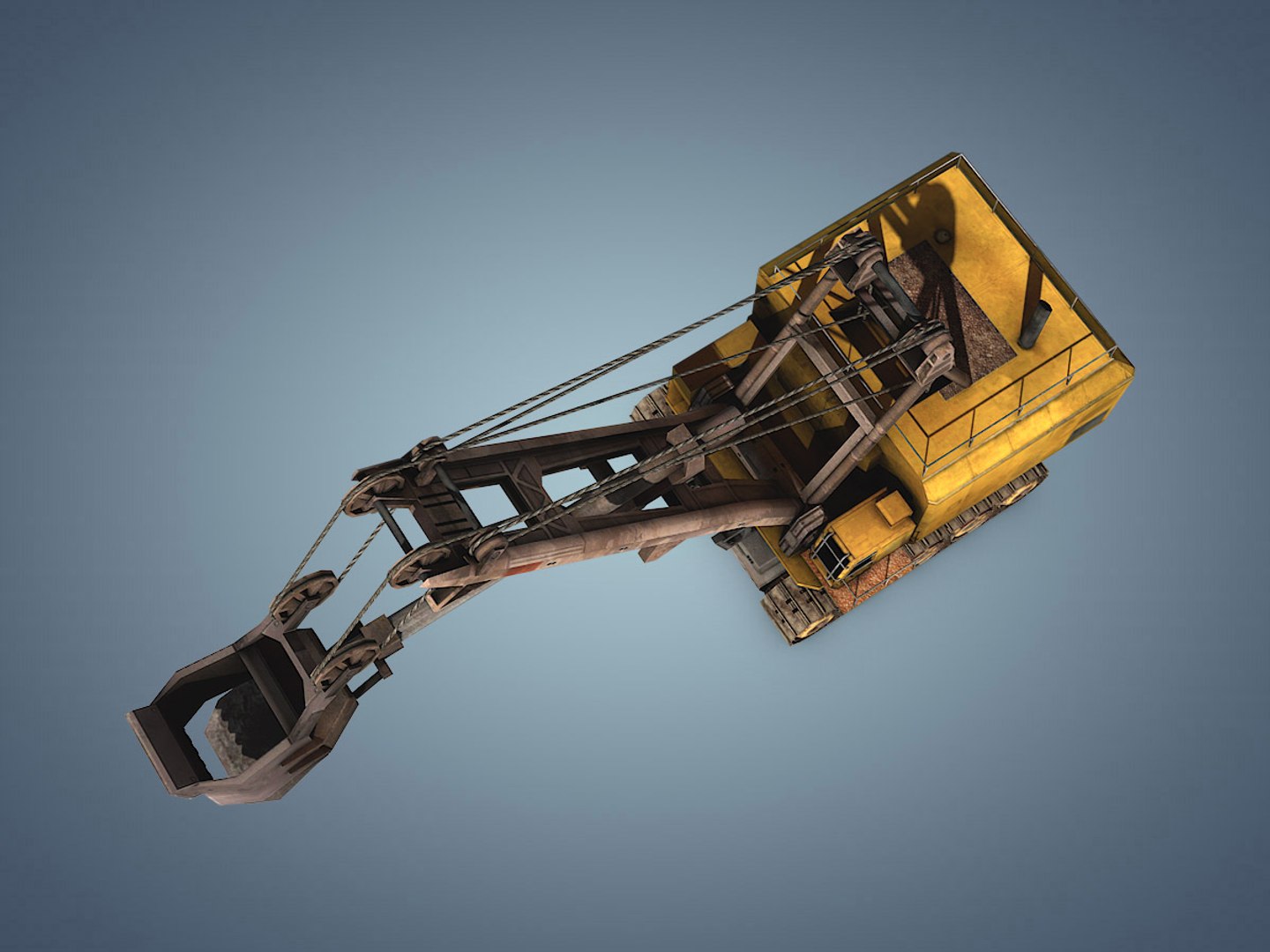 Electric rope shovel 3D model - TurboSquid 1386870