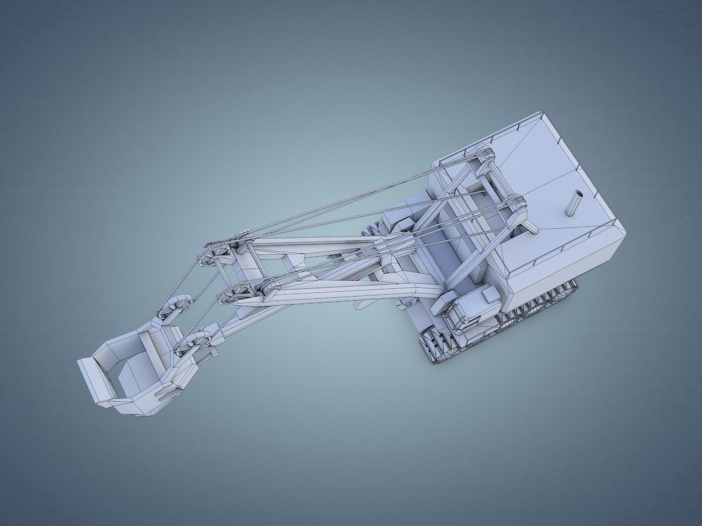 Electric rope shovel 3D model - TurboSquid 1386870