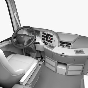MercedesBenz-Actros interior 3D model