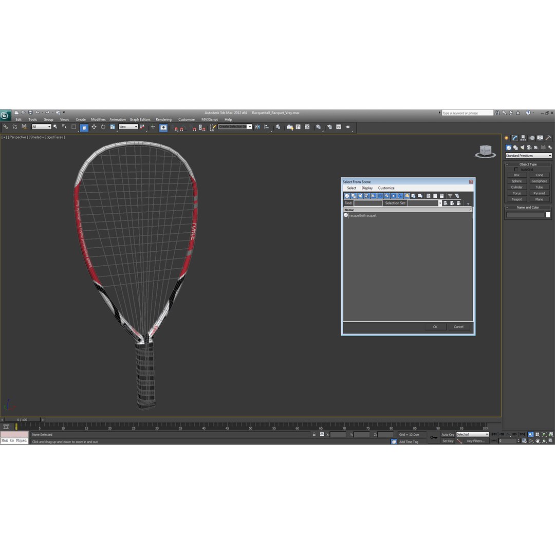 3d Racquetball Racquet Model