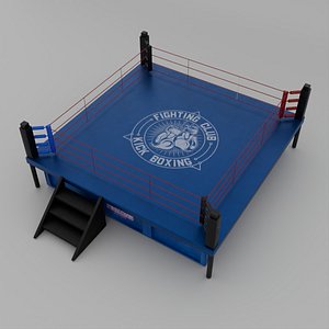 3Dmodel Boxingring Sportsarena Combatsports Boxingarena 3Drendering 3Ddesign Digitalmodel Boxingequi model
