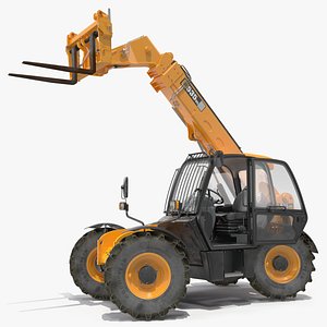 Telescopic Handler JCB 535-95 Rigged for Maya 3D