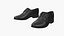 Plain Toe Derby Shoes Black