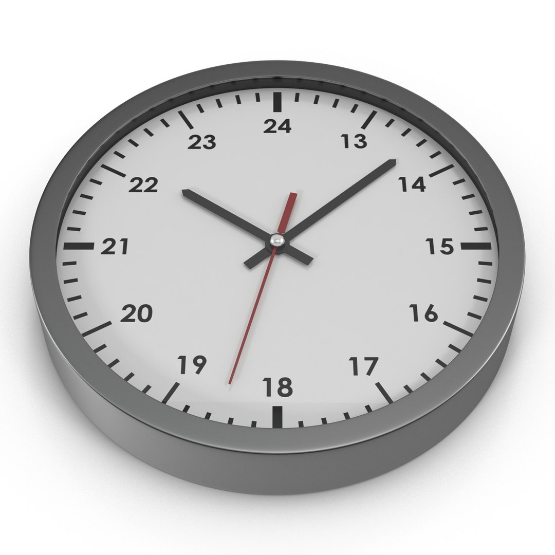 max office clock white