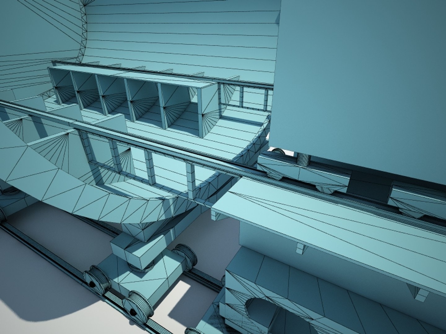 3d Device Loading Unloading Trucks Model