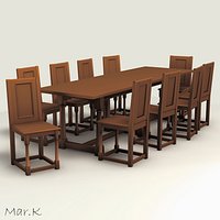 Dinner Table and chairs - 1680