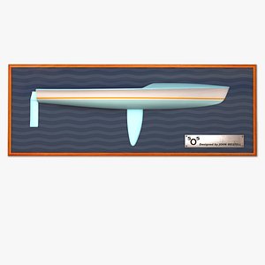3d model decorative half hull 5o5