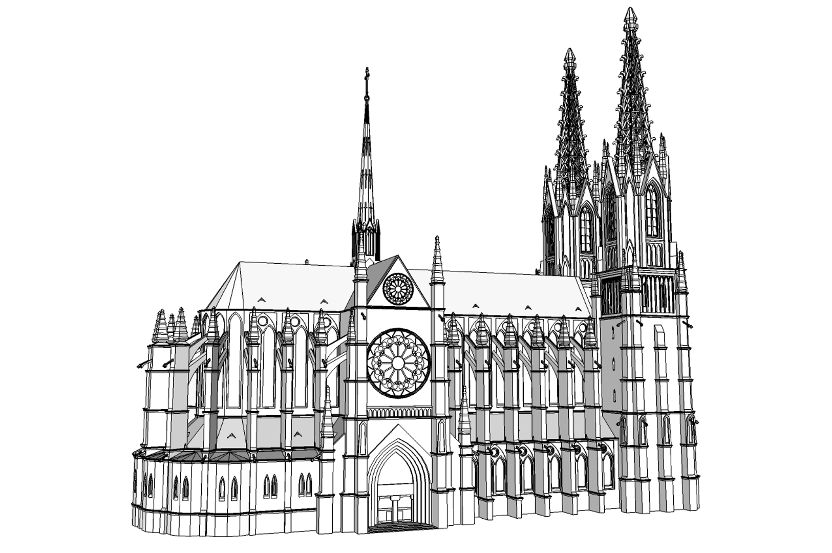 Catedral gótica Modelo 3D - TurboSquid 904824