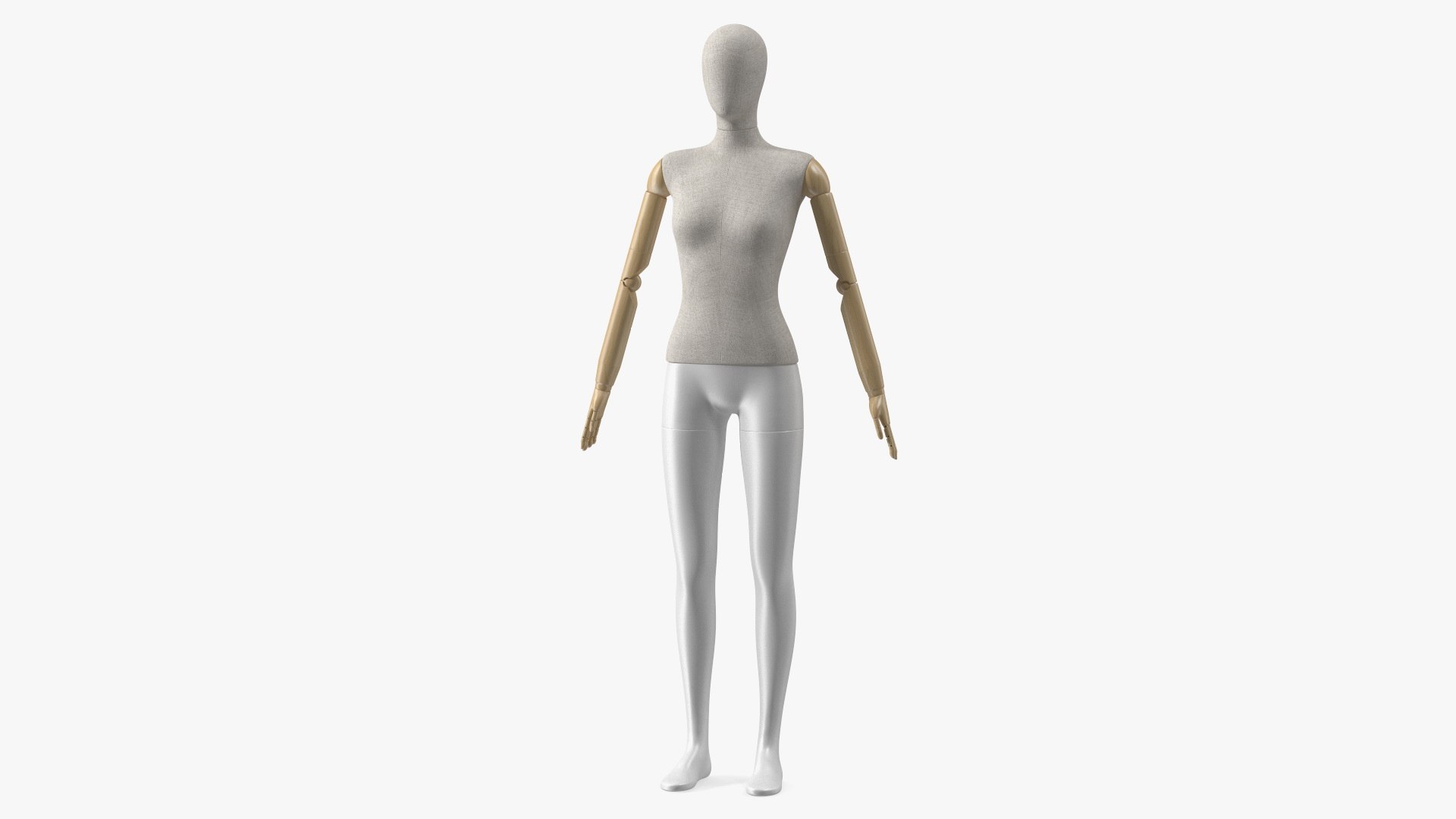 Flexible Female Mannequin Rigged for Modo 3D model preview
