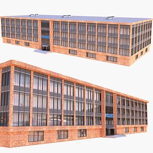 3D police station building