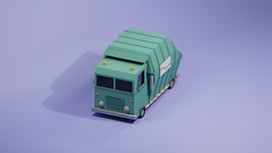 garbage truck 3D