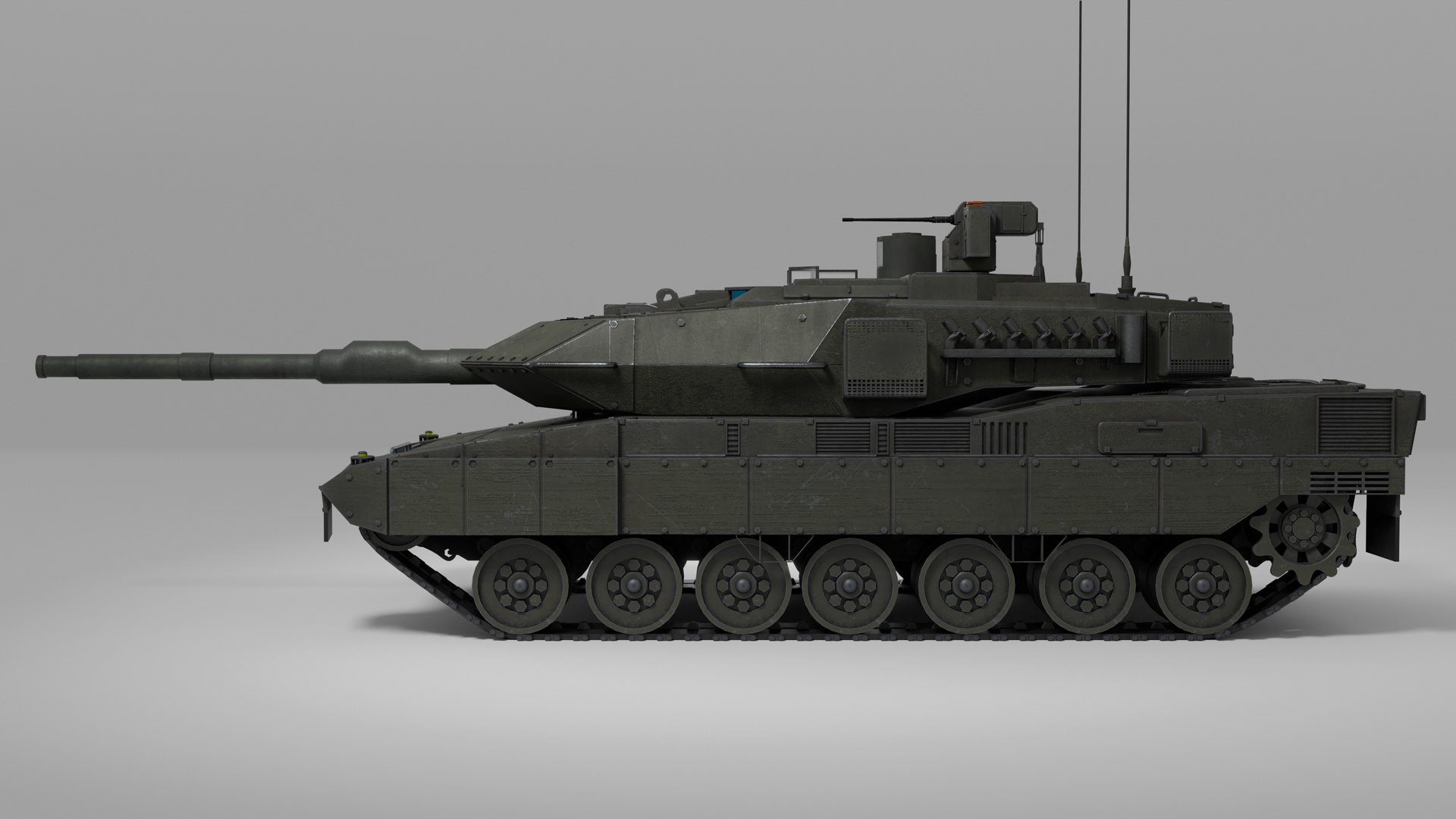 Leopard 2A7 Inspired Main Battle Tank 3D - TurboSquid 2439307