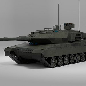Leopard 2A7 Inspired Main Battle Tank 3D