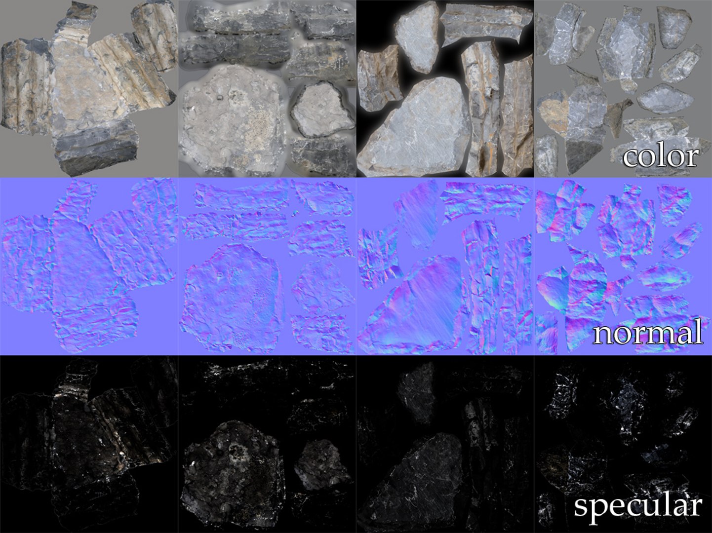 3d Model Scanned Rocks Real Time