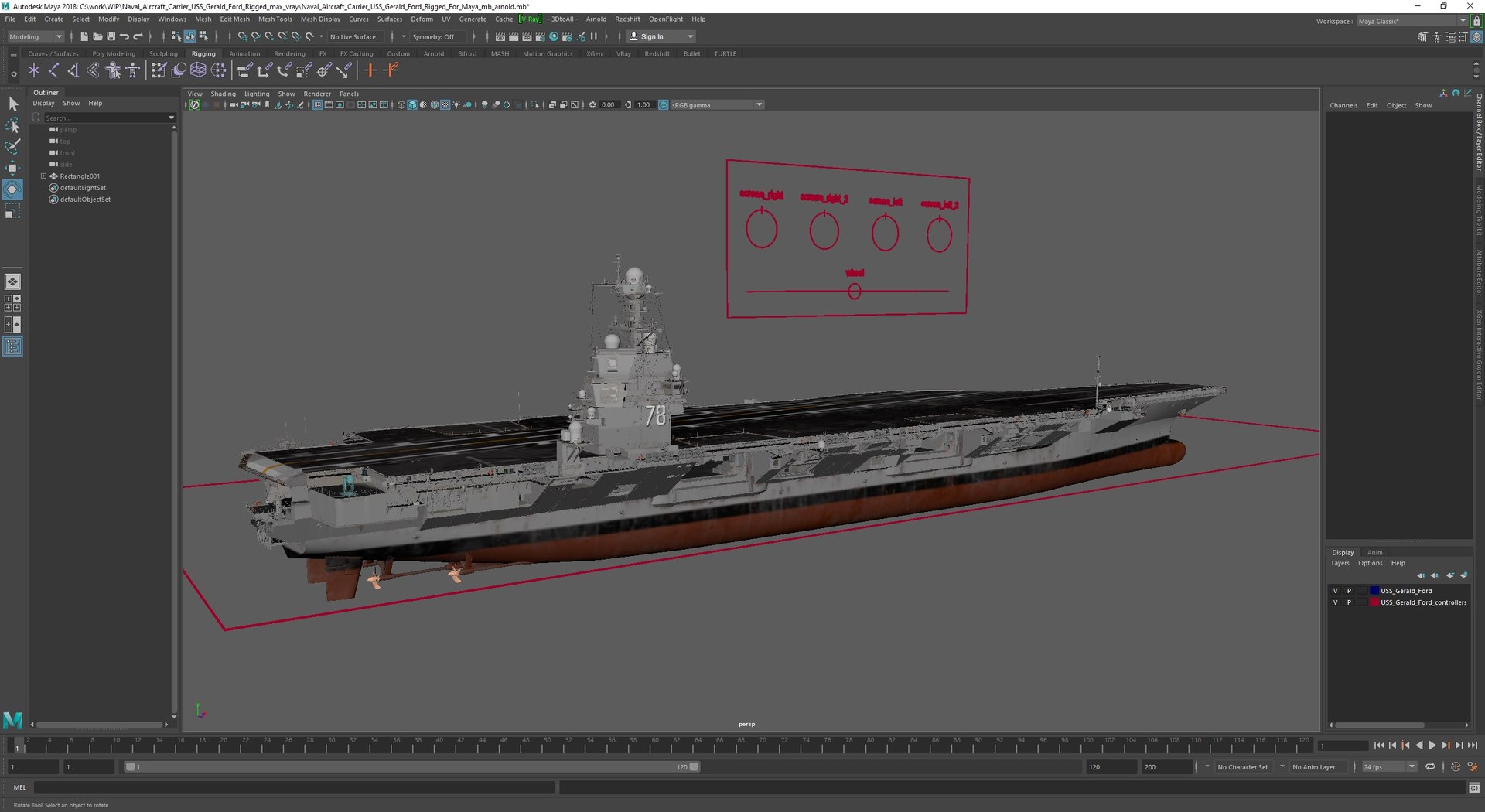 Naval Aircraft Carrier USS Gerald Ford Rigged for Maya 3D model https://p.turbosquid.com/ts-thumb/ta/uFkQqW/KO/naval_aircraft_carrier_uss_gerald_ford_rigged_for_maya_1002/jpg/1751869883/1920x1080/fit_q87/6e28baf3397068ba9bbc2b3978a35f163df7d8ac/naval_aircraft_carrier_uss_gerald_ford_rigged_for_maya_1002.jpg