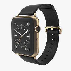 Apple Watch Classic Buckle Black Leather 2