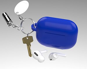 Apple Airpods Pro Case Keychain 3D model