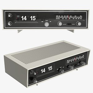 alarm clock radio 3D model