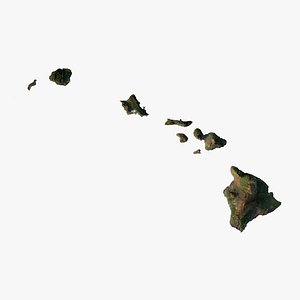 3D Relief map of Hawaii 3D model