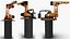 Industrial Robot Arm Kuka KR 60-4 on Stand Rigged