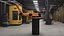 Industrial Robot Arm Kuka KR 60-4 on Stand Rigged