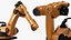 Industrial Robot Arm Kuka KR 60-4 on Stand Rigged