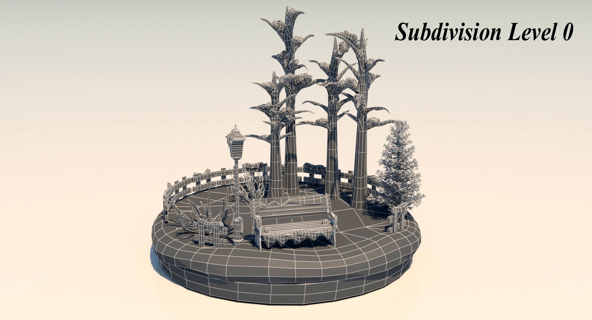 3D Model Snowscape Christmas T - TurboSquid 1339680