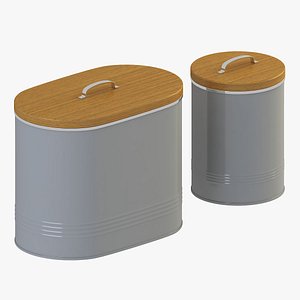 3D Kitchen Canister Jars