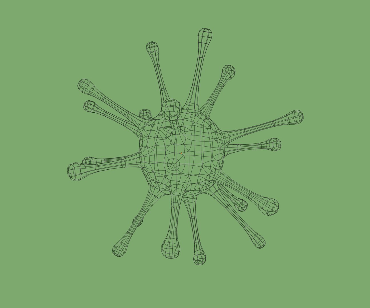 Virus science anatomy 3D model - TurboSquid 1609432