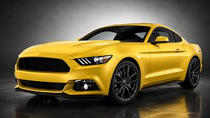 3D Mustang GT 2015 3D Model