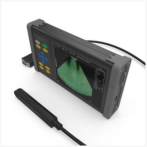 3D Portable Veterinary Ultrasound Machine PBR model