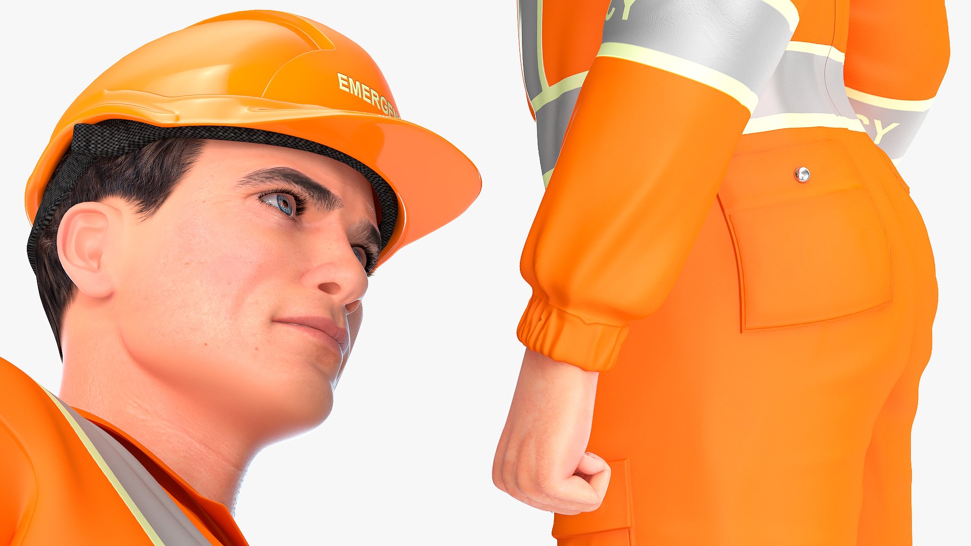 3D Rescuer Standing Pose Rescue Model - TurboSquid 1603943