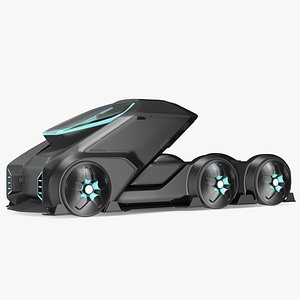 Science Fiction Truck Black