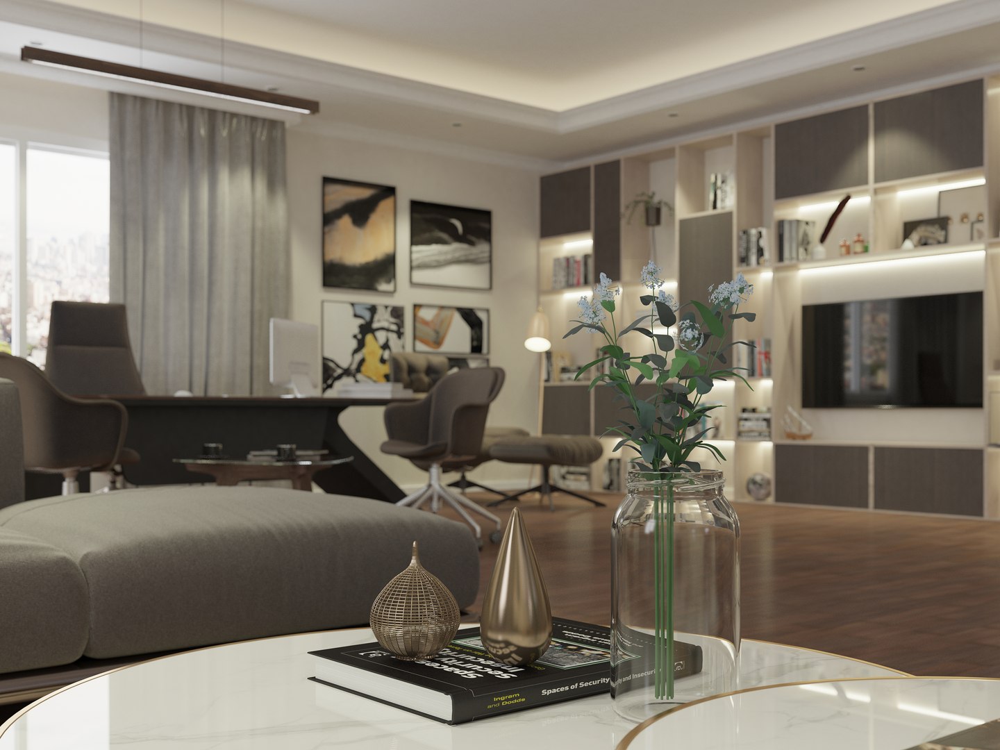 Modern Chairman Office 3D Model - TurboSquid 2058585