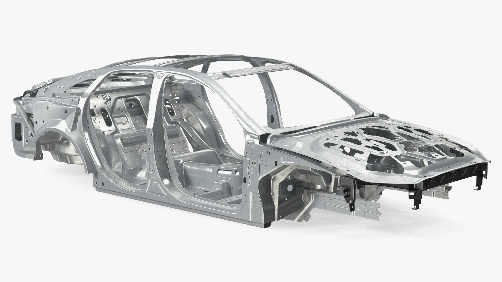 Car Body on Frame 3D model preview