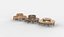 3D-Modell eines Holzbanksets