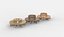 3D-Modell eines Holzbanksets
