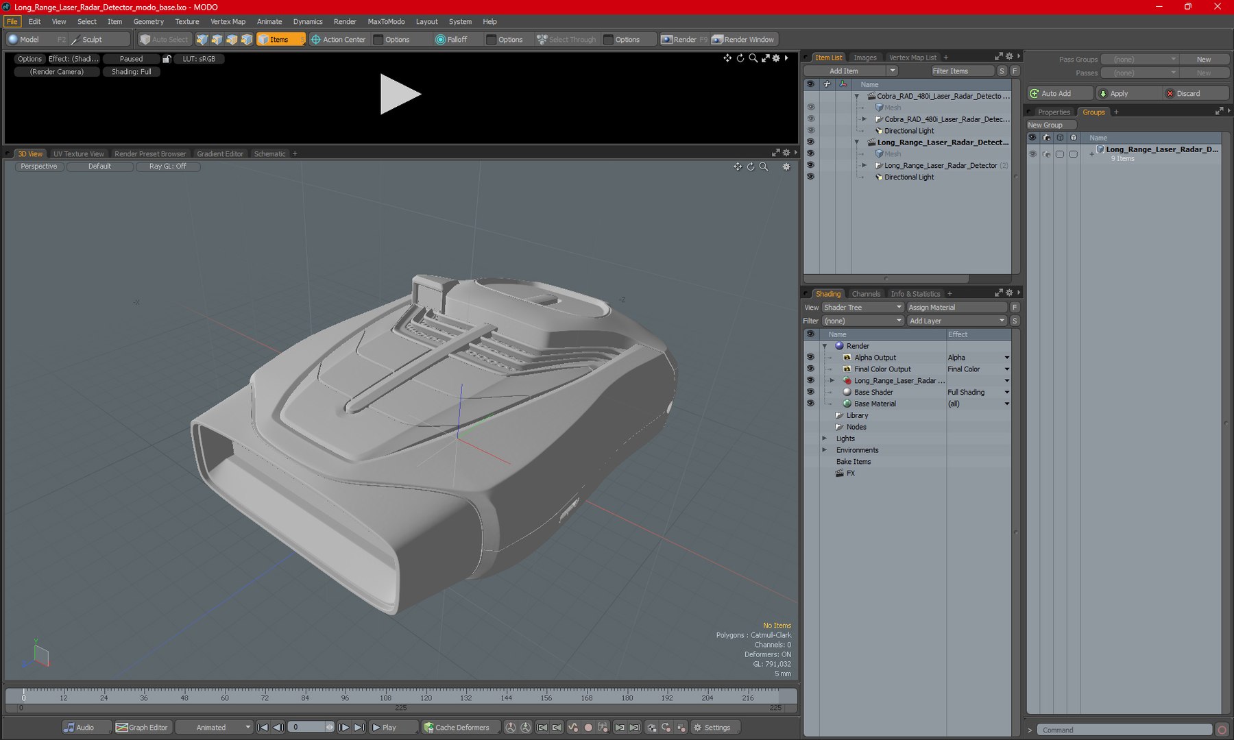 3D Long Range Laser Radar Detector - TurboSquid 2175530